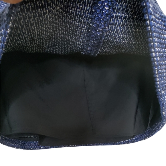 Alice & Olivia Blue Tweed Micro Mini Skirt Size 6 - Picture 5 of 10